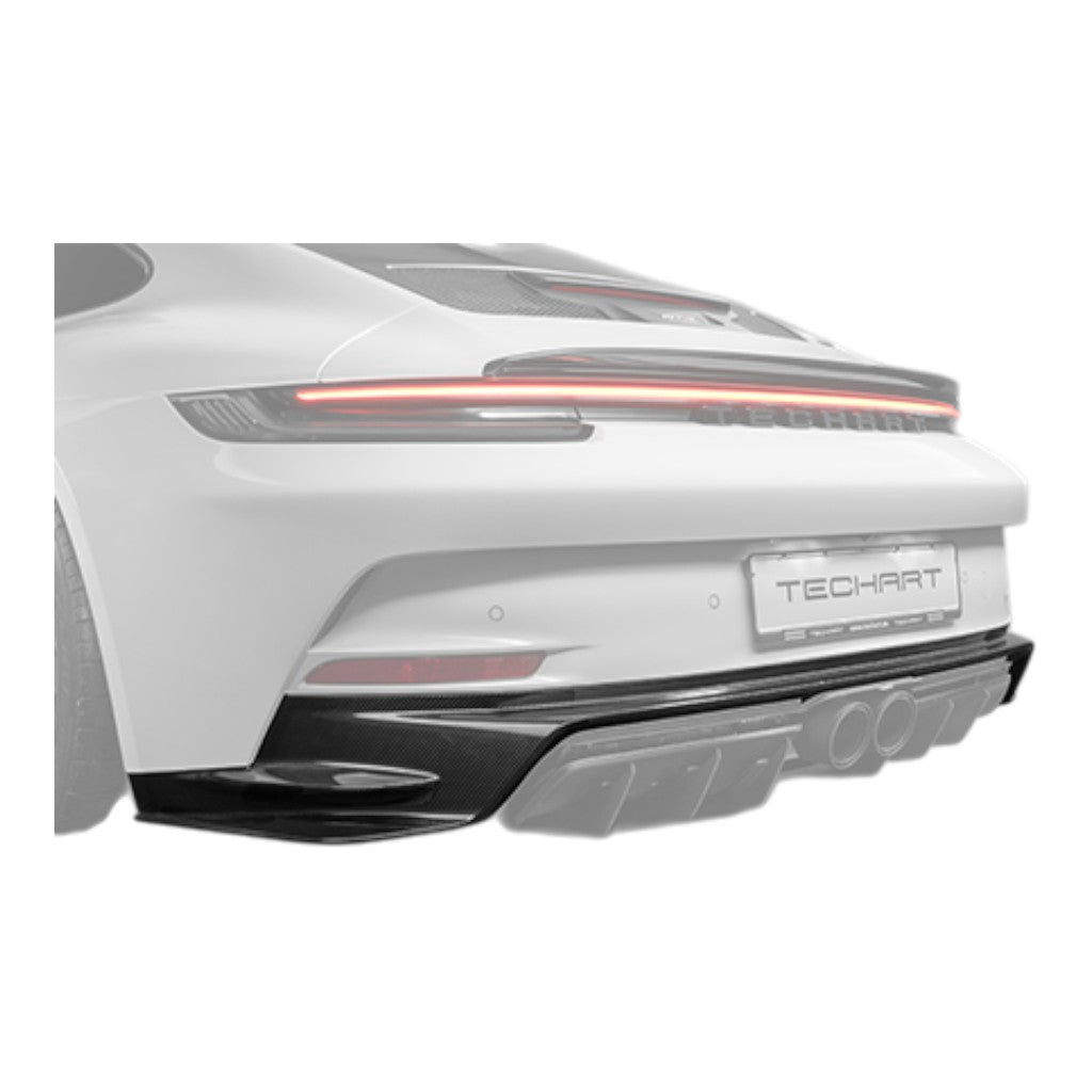 TECHART +92.121.580.100FCG-01 V01: Задня панель, нижня частина, кований глянцевий карбон для PORSCHE 911 GT3 / GT3 Touring (992.1) Photo-0 
