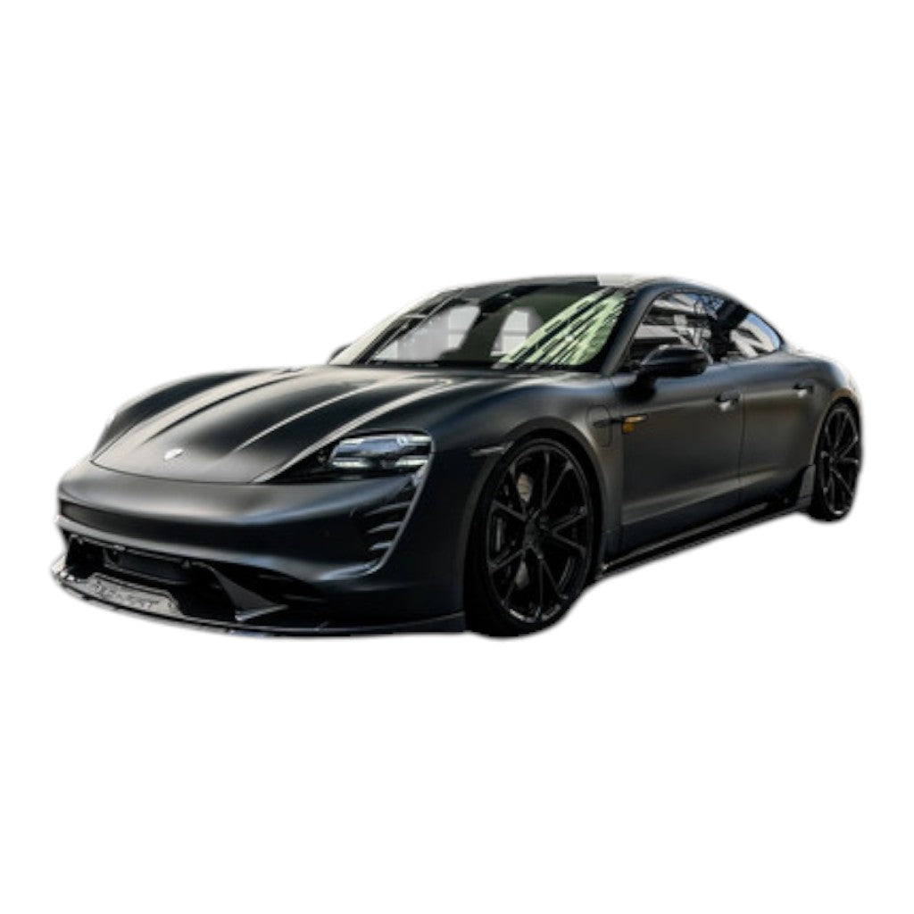 TECHART +9J.121.100.003 V01: Передній спойлер I, видимий матовий карбон для PORSCHE Taycan (9J1) Photo-9 