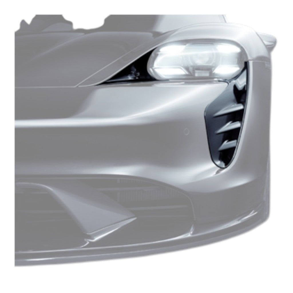 TECHART +9J.121.170.002 V01: Повітряна шторка, глянцевий видимий карбон для PORSCHE Taycan 4S/Turbo/Turbo S/CrossTurismo/SportTurismo (9J1.1) Photo-0 