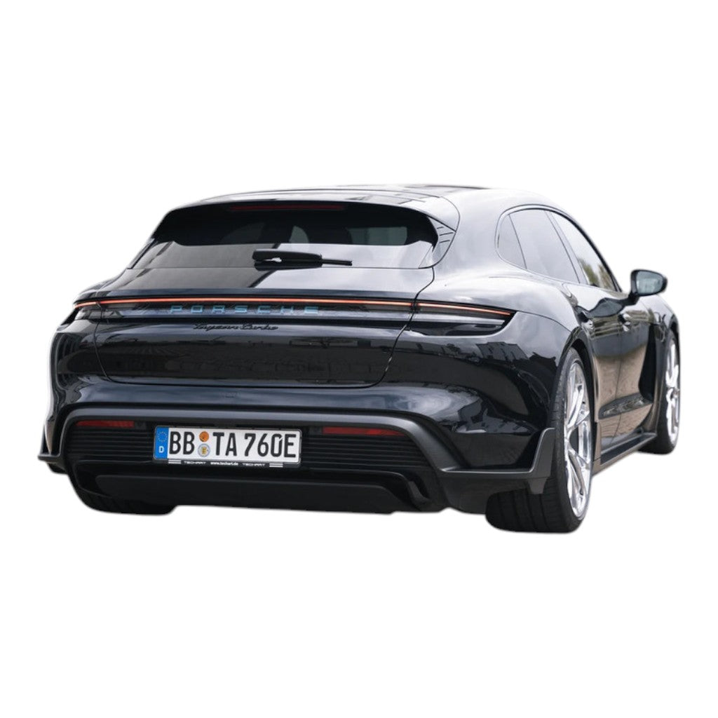 TECHART +9J.121.500.003 V01: Рамка дифузора з плавниками з видимого карбону, матова для PORSCHE Taycan (9J1) Photo-8 