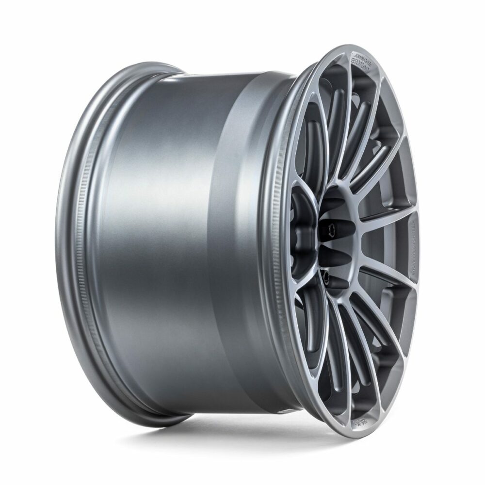 UNPLUGGED PERFORMANCE UP-UP03-DBL-003 Кований колісний диск UP-03, 19x11+31 - 5x120 / 5x114.3 подвійне свердління, титановий матовий для TESLA Model S 2021 Photo-1 