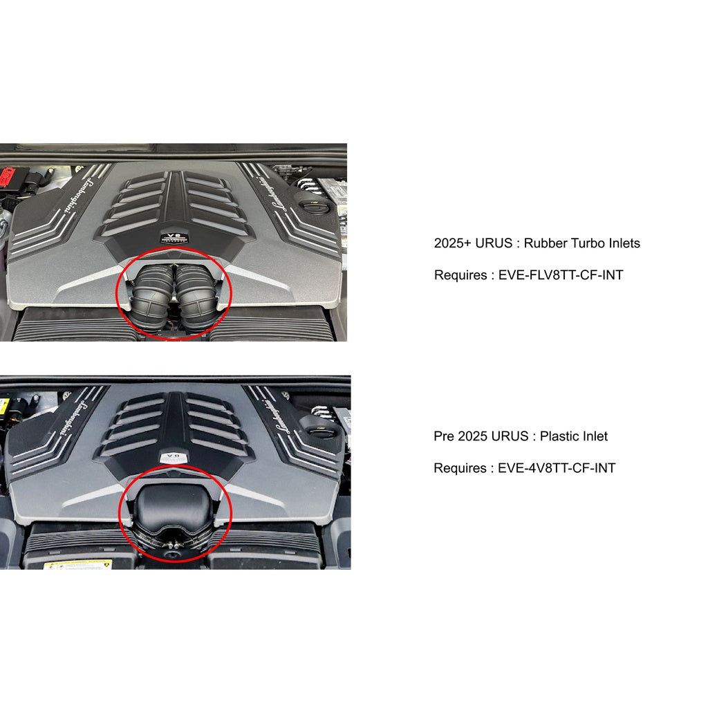 EVENTURI EVE-FLV8TT-CF-INT Повітрозабірна система (карбон) для LAMBORGHINI Urus 2025 / PORSCHE Cayenne Turbo S / GT / GTS Facelift 2025 Photo-27 