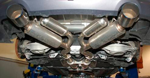 HKS 32009-BN003 Вихлопна система FULL DUAL MUFFLER для INFINITI G37 Coupe (CKV36 VQ37VHR) без 4WAS Photo-1 