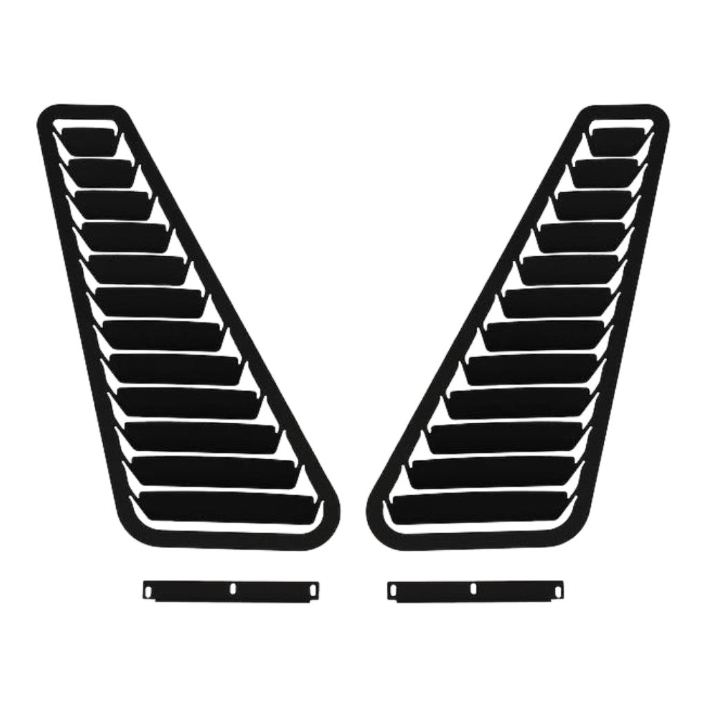 VERUS ENGINEERING A0094A-BLK-X63 Комплект алюмінієвих вентиляційних луврів капота X63, чорний для NISSAN 350Z (Z33) Photo-0 