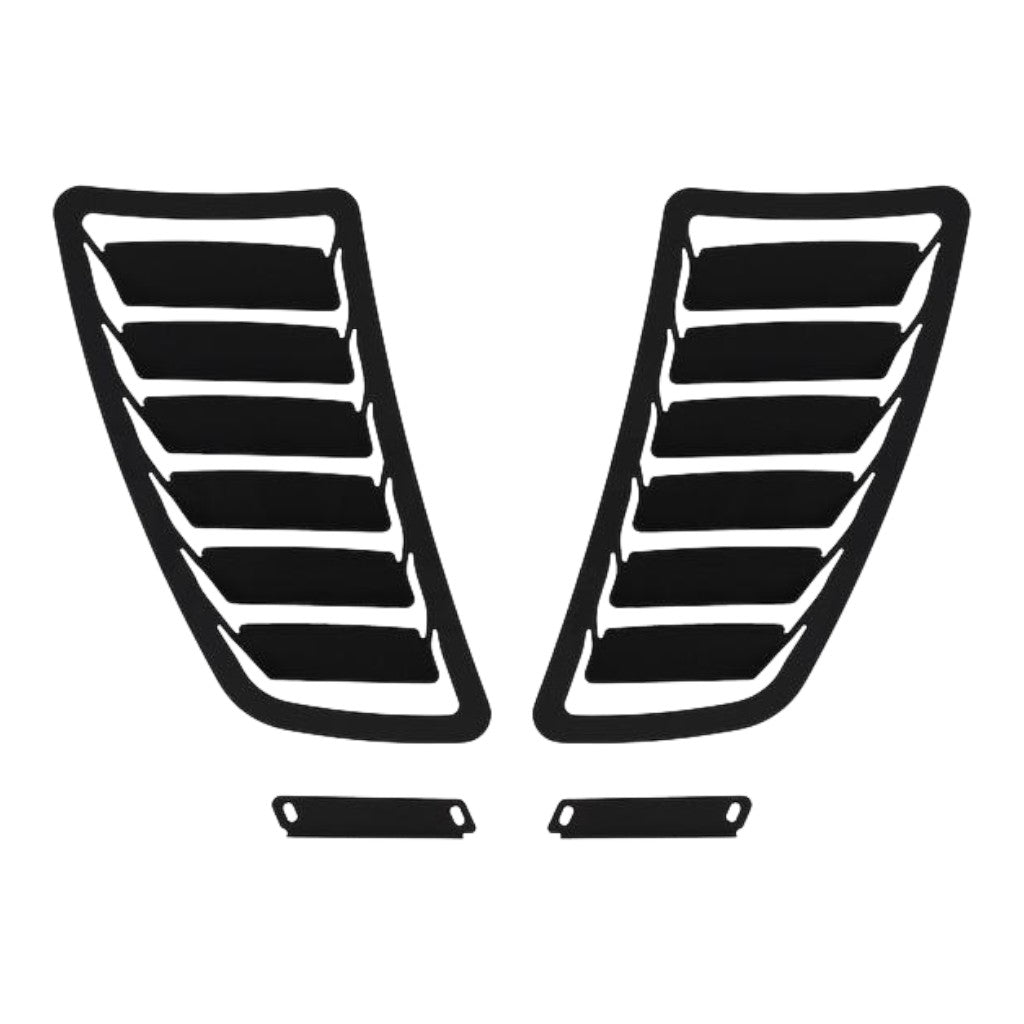 VERUS ENGINEERING A0212A-BLK-X5K Комплект алюмінієвих вентиляційних луврів капота X5K, чорний для SUBARU WRX / STI (GR / GV) Photo-0 