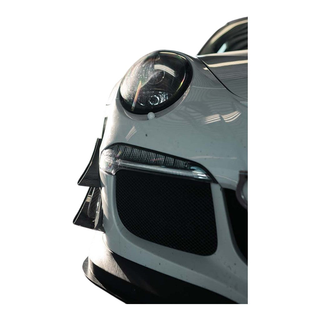 VERUS ENGINEERING A0238A-POL Комплект подвійних аеродинамічних канардів (глянцевий прозорий лак) для PORSCHE 911 GT3 / GT3 RS (991.1) Photo-3 