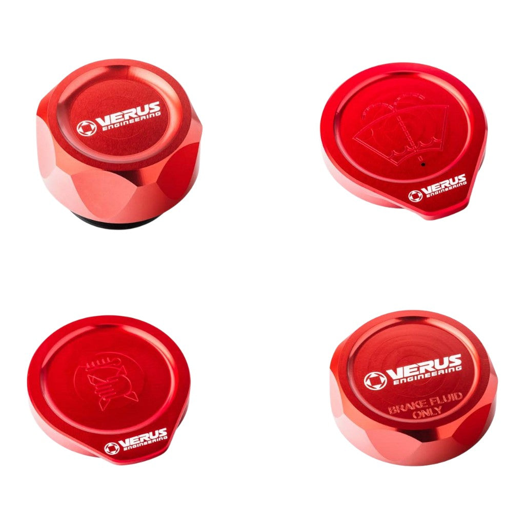 VERUS ENGINEERING A0434A-RED-FHS Комплект кришок моторного відсіку FHS, червоний для SUBARU BRZ / SCION FRS / TOYOTA GT86 (ZN6 / ZC6) Photo-0 