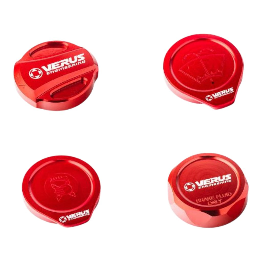 VERUS ENGINEERING A0434A-RED-RLA Комплект кришок моторного відсіку RLA, червоний для SUBARU BRZ / SCION FRS / TOYOTA GT86 (ZN6 / ZC6) Photo-0 