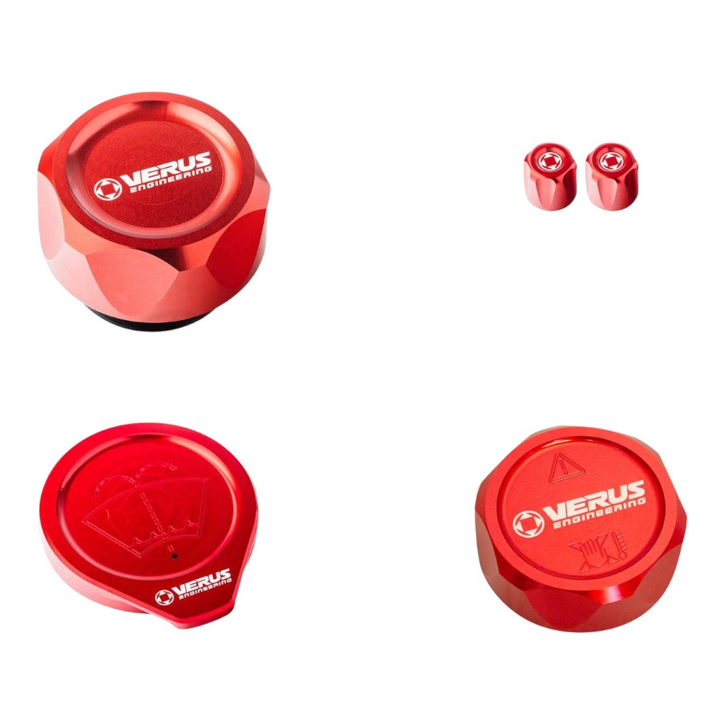 VERUS ENGINEERING A0487A-RED-FHS Комплект кришок моторного відсіку FHS, червоний для FORD Bronco Photo-0 