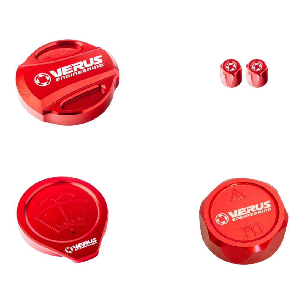 VERUS ENGINEERING A0487A-RED-RLA Комплект кришок моторного відсіку RLA, червоний для FORD Bronco Photo-0 