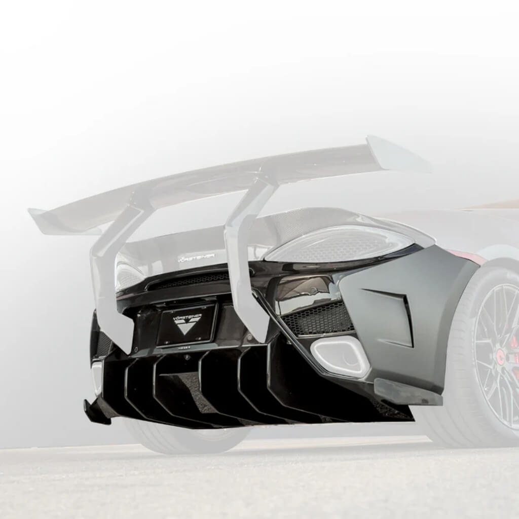 VORSTEINER MVR1140 Задній бампер з дифузором 570-VX (глянцевий карбон) для MCLAREN 570S 2015-2021 Photo-0 