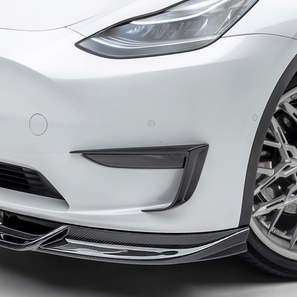 VORSTEINER TEV2010 Накладки на бампер VRS (глянцевий карбон) для TESLA Model Y 2020- Photo-1 