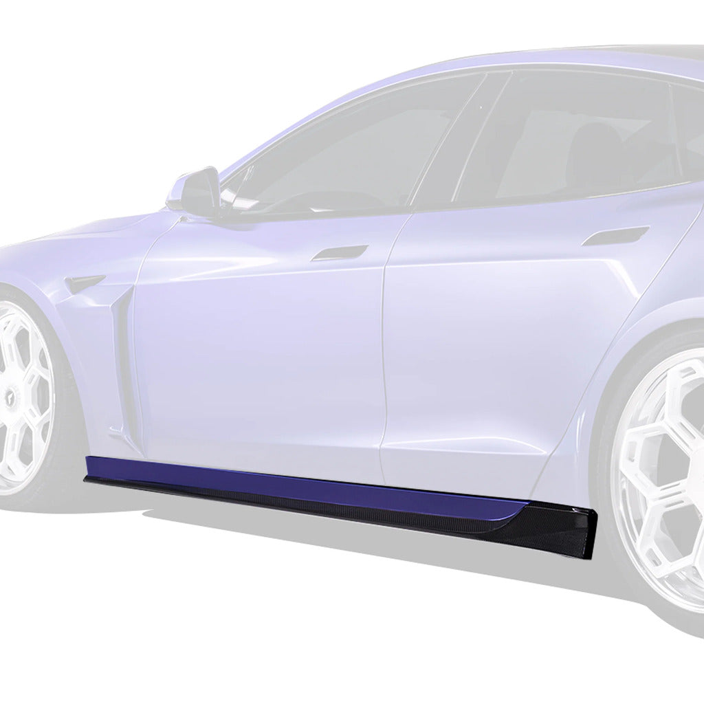 VORSTEINER TEV3031 Бічні спідниці VRS (сатиновий карбон) для TESLA Model S Plaid 2021- Photo-0 