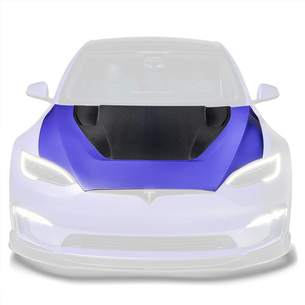 VORSTEINER TEV3080 Капот VRS (глянцевий карбон) для TESLA Model S Plaid 2021- Photo-0 