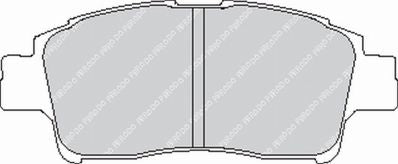 FERODO FCP1368H Передні гальмівні колодки DS2500 для TOYOTA Yaris / Vios Photo-0 