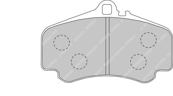 FERODO FDS1438 Гальмівні колодки передні PORSCHE 911 (996) 3.6 GT2 Photo-0 