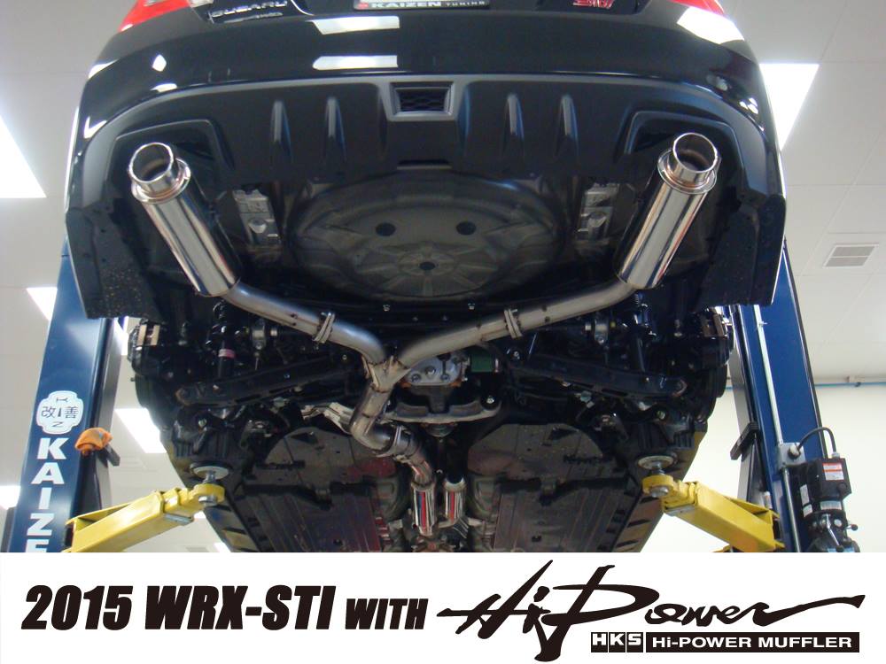 HKS 31006-BF001 Вихлопна система HI-POWER MUFFLER для SUBARU WRX STI 2014+ Photo-2 