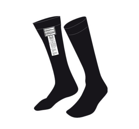 ALPINESTARS 4704320_10_L Шкарпетки для автоспорту ZX v2, FIA 8856-2018, чорні, розмір L (42-43) Photo-1 